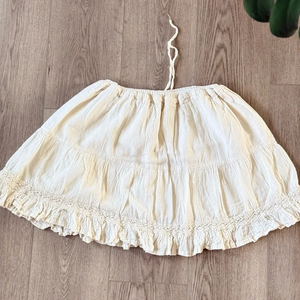 3/$18 Linen Skirt Onesize Resort Beach - Picture 4 of 4